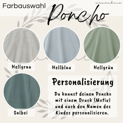 Musselin - Pochno | versch. Farben - Designs - Personalisierung – Bild 3