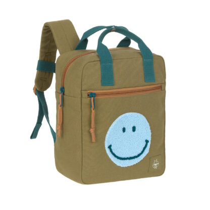 Kindergartenrucksack Square Little One & Me - Small, Oliv