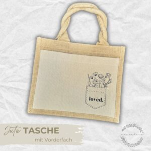 Jute Tasche Midi | loved.flowers