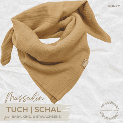 Musselin Tuch | Schal - HONEY