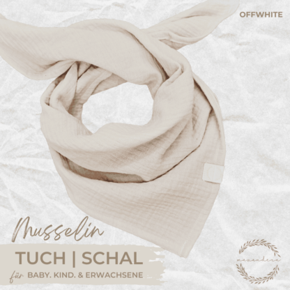 Musselin Tuch | Schal - OFFWHITE